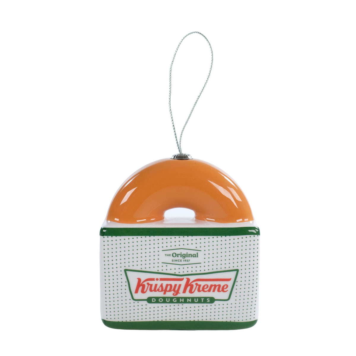 Krispy Kreme Doughnut Box Figural Christmas Tree Ornament