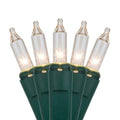 Kringle Traditions 100-Ct Clear White Christmas Lights, Party Wedding Bedroom Lights - 21' Green Wire