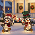 Ktaxon Penguin Christmas Lighted Outdoor Decoration for Holiday Lawn Garden Party