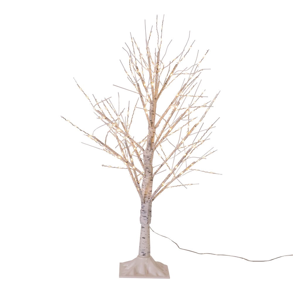 Kurt S. Adler 3' Pre-Lit Twinkle Birch Twig Artificial Christmas Tree, Warm White LED Lights