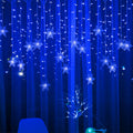 LED Curtain Lights,13ft/4M 96 LED Snowflake Curtain String Lights Plug-in Memory Window Curtain Lights with 8 Modes Decoration for Christmas, Wedding, Party,Wall, Home Decorations