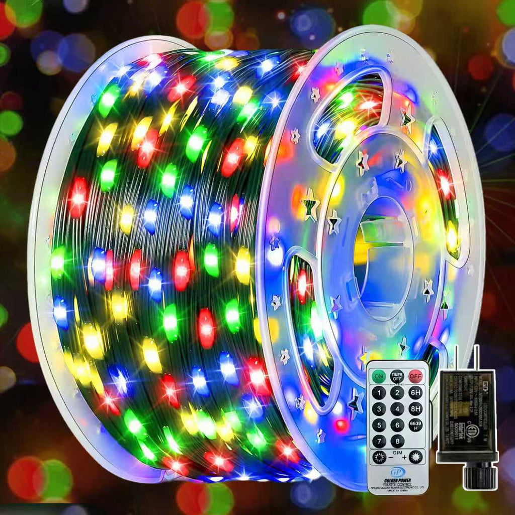 PMMIPNW Christmas Lights 340 FT 1000LED, Outdoor Christmas String Lights with 8 Modes Remote Timer, IP67 Waterproof for House Yard Outside Indoor Xmas Decorations
