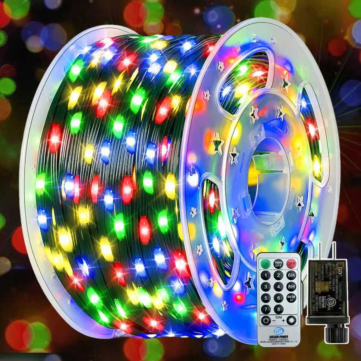 PMMIPNW Christmas Lights 340 FT 1000LED, Outdoor Christmas String Lights with 8 Modes Remote Timer, IP67 Waterproof for House Yard Outside Indoor Xmas Decorations
