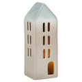 Light-Up LED Ceramic House Christmas Decoration, Gray, 8", by Holiday Time