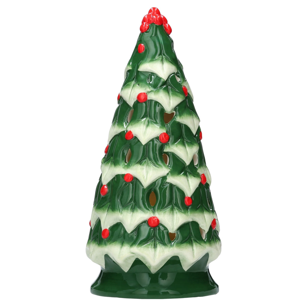 Ceramic Light-Up Tree Christmas Decoration, Multicolor, 10.3", by Holiday Time