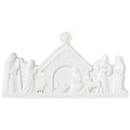 Nativity Scene Christmas Decoration, White, 12" x 6.5", by Holiday Time