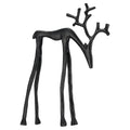 Small Metal Deer Christmas Decoration, Black, 10", by Holiday Time