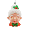 Multicolor Glitter Mrs. Claus Christmas Ornament, 4", by Holiday Time