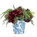 My Texas House Christmas Arrangement in Ceramic Pot, Multicolor, 11"