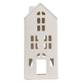 My Texas House Ceramic House Christmas Decoration, White, 8"