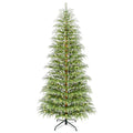 My Texas House 9' Pre-Lit Cypress Green Artificial Christmas Tree with 600 Warm White Twinkle LED Lights and Stand