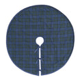 My Texas House Angie Plaid Christmas Tree Skirt, Blue, 52"