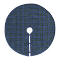 My Texas House Angie Plaid Christmas Tree Skirt, Blue, 60"