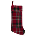 My Texas House Angie Plaid Christmas Stocking, Red, 20"