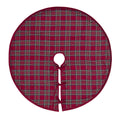 My Texas House Angie Red Plaid Christmas Tree Skirt, 60"