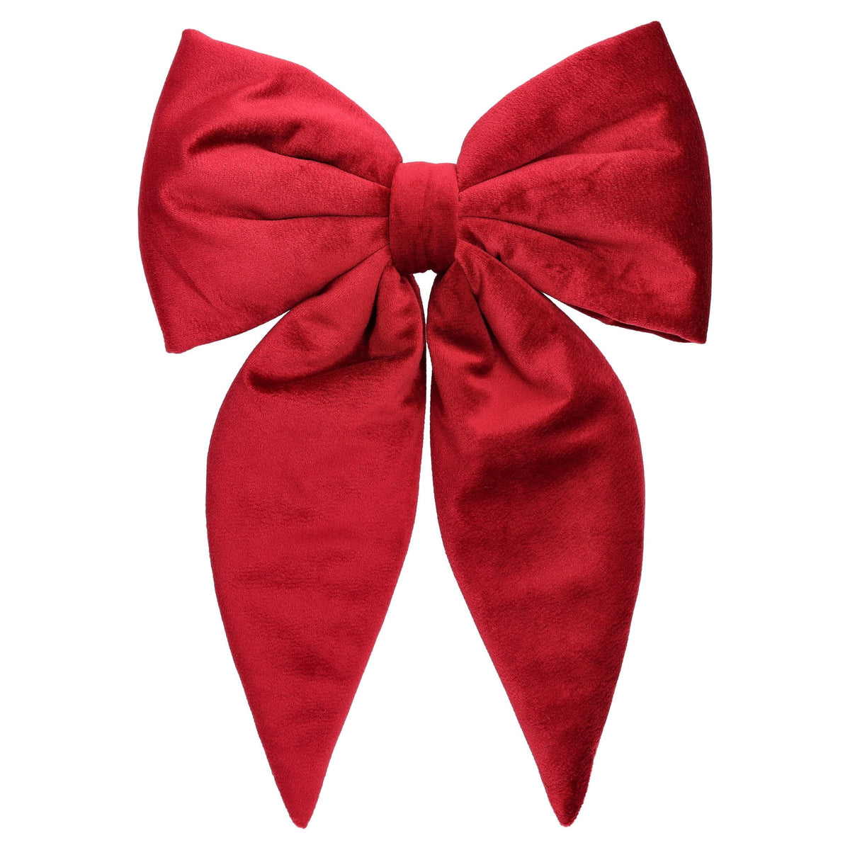My Texas House Red Velvet Decorative Christmas Bow, 14"