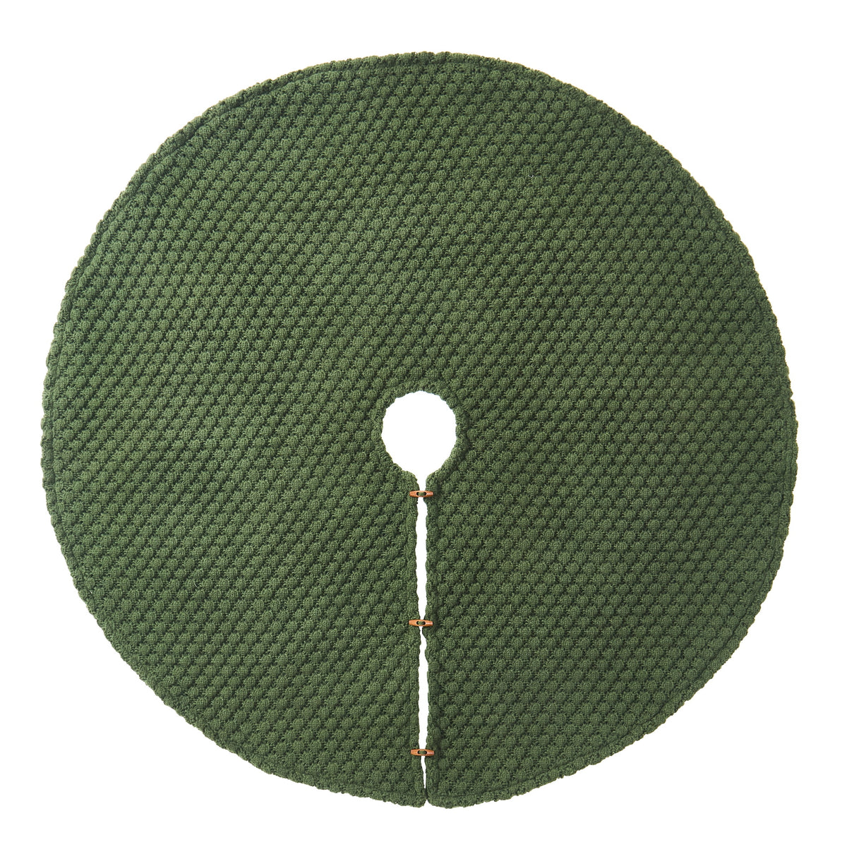 My Texas House Ralph Textured Knit Christmas Tree Skirt, Green, 52"