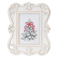 My Texas House Tree Print in Frame Christmas Decoration, Multicolor, 9.8"