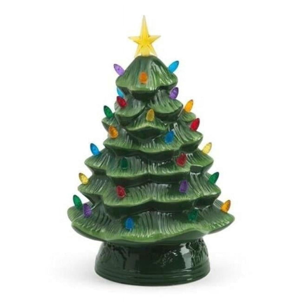 Mr. Christmas 12 in. Nostalgic Ceramic Tree - Green