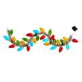 Mr. Christmas 6 ft. Retro C9 Bulb Garland - Multi-color