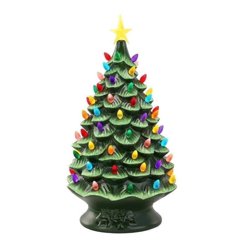 Mr. Christmas 24 in. Nostalgic Ceramic Tree - Green