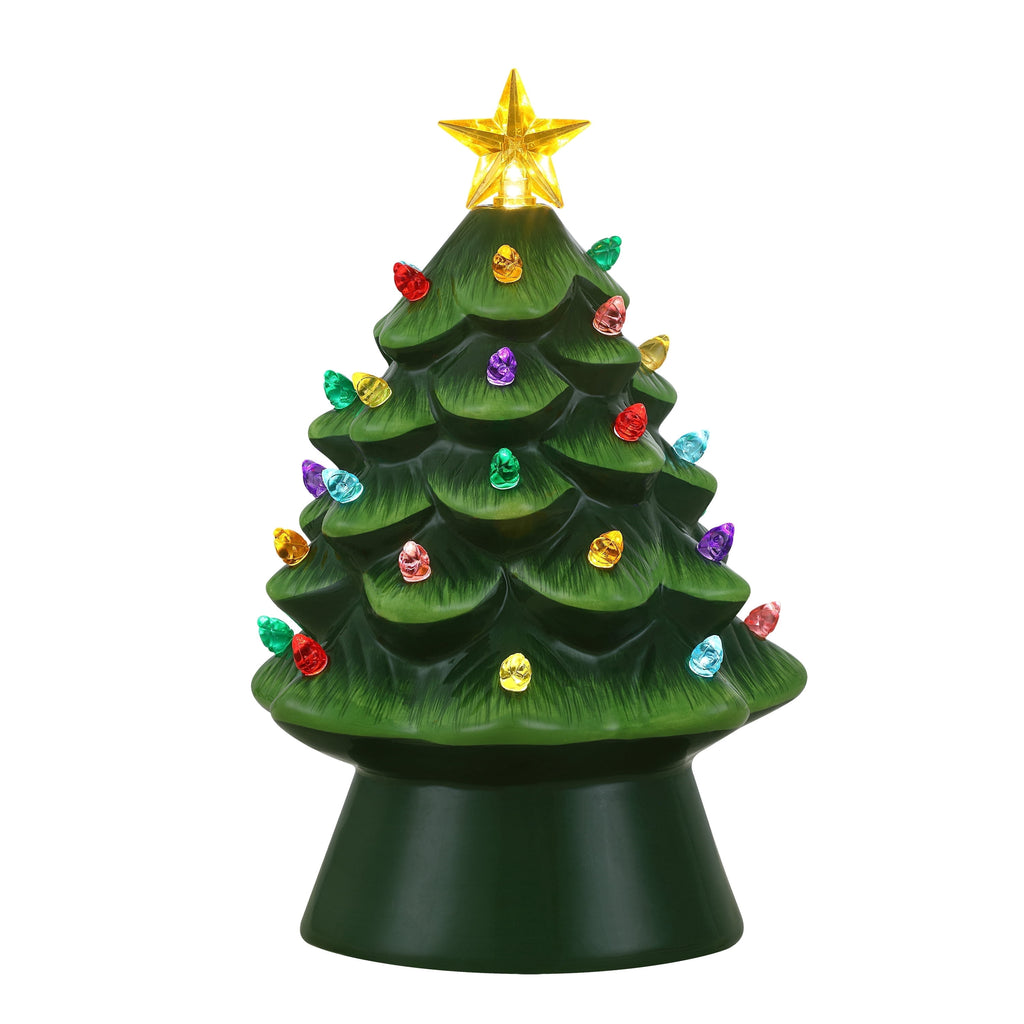 Mr. Christmas 8 in. Nostalgic Ceramic Tree - Green