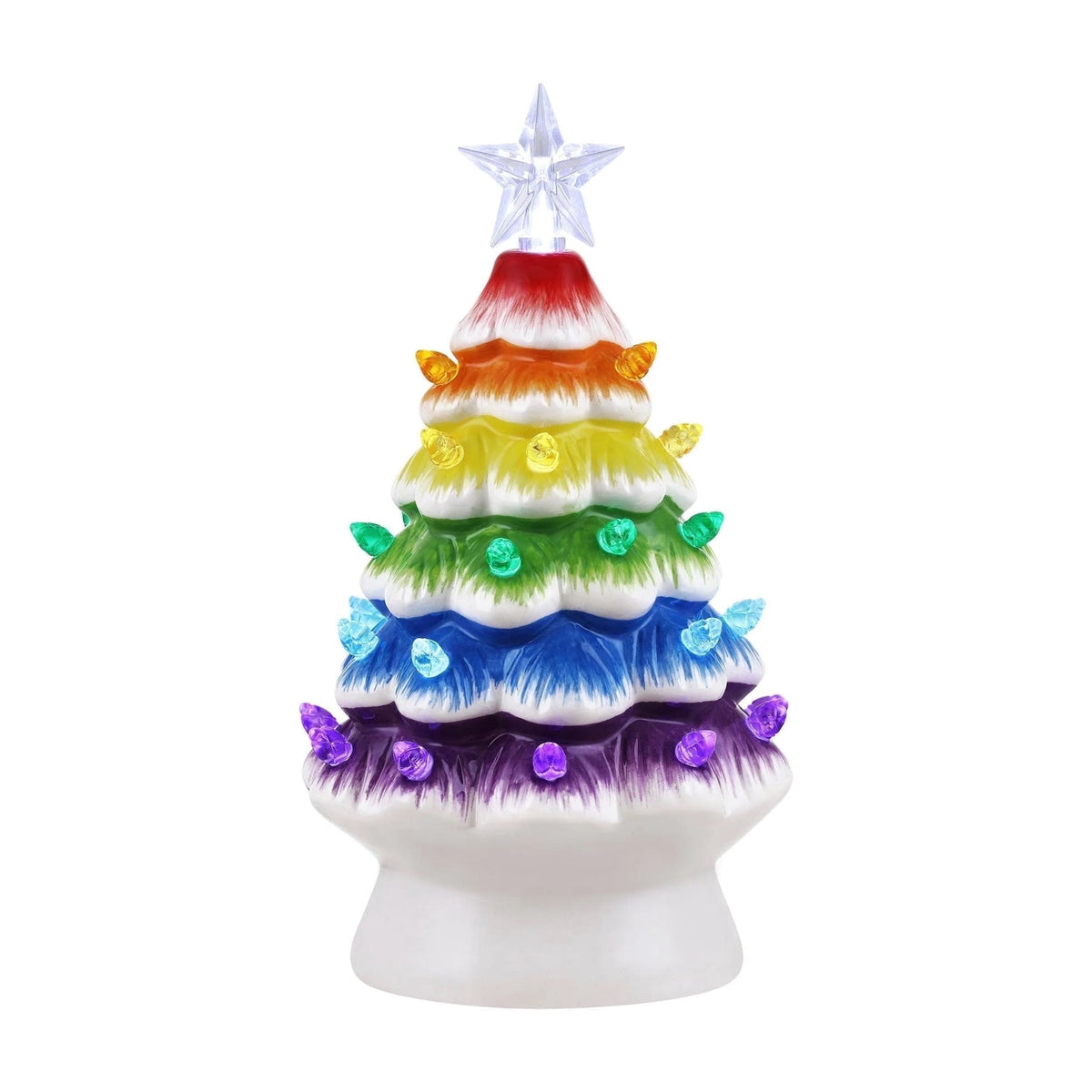Mr. Christmas 7 in. Nostalgic Ceramic Tree - Rainbow