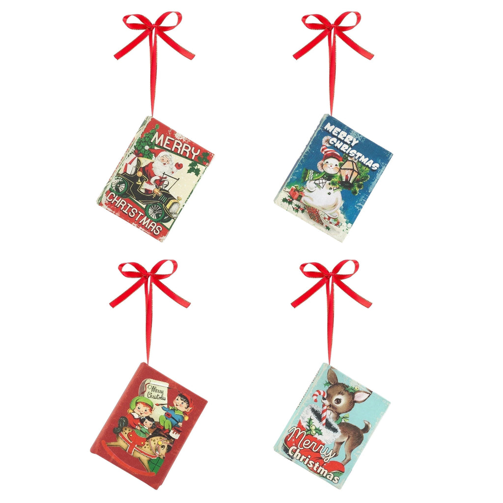 Mr. Christmas Nostalgic Musical Songbooks 3.75" Set of 4, Plays Music