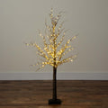 Nearly Natural Pre-Lit Brown Twig Artificial Christmas Tree - 4' - Warm White LED Lights
