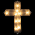 Northlight Lighted Cross Easter Window Decoration - 14"