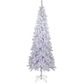 Northlight 7.5' Prelit Artificial Christmas Tree White Winston Pine - Multi LED Lights