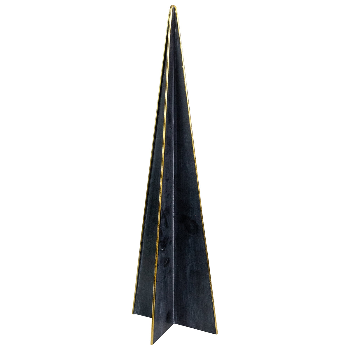Northlight Triangular Christmas Tree Decoration - 15" - Blue and Gold