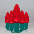 OptiCore C9 LED Red Christmas Lights, String Lights with Shatterproof Christmas Bulbs, 25 Lights, 25'