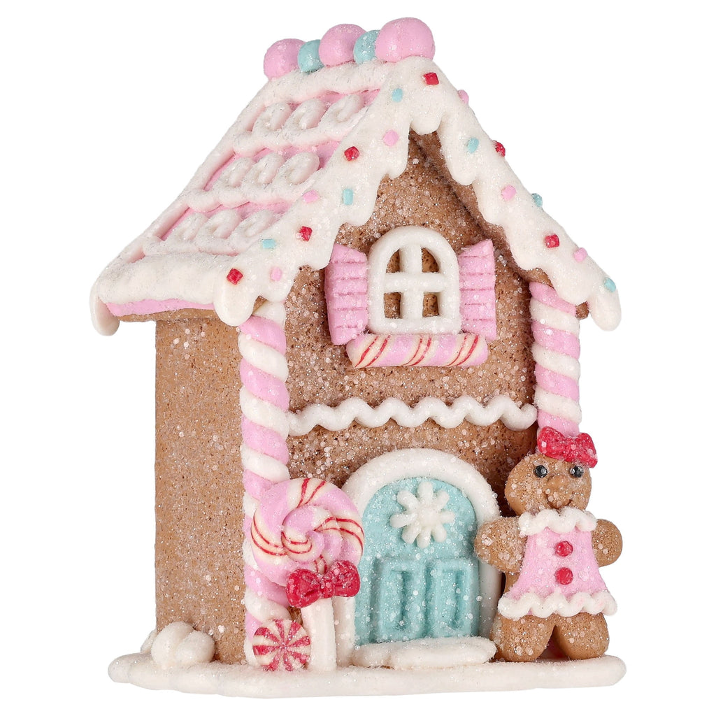 Clay Dough Gingerbread House Christmas Decoration, Multicolor, 5.3", by Holiday Time