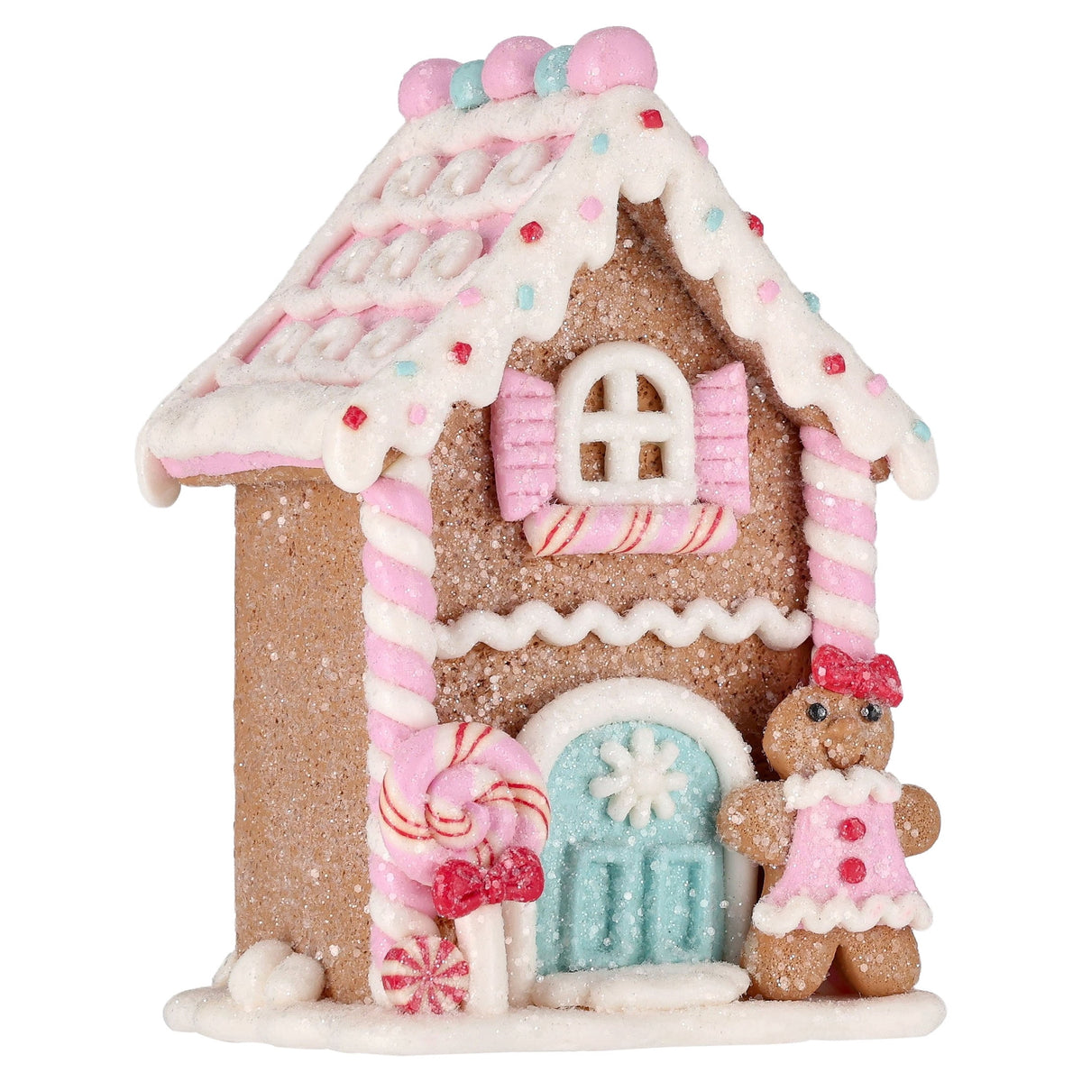 Clay Dough Gingerbread House Christmas Decoration, Multicolor, 5.3", by Holiday Time