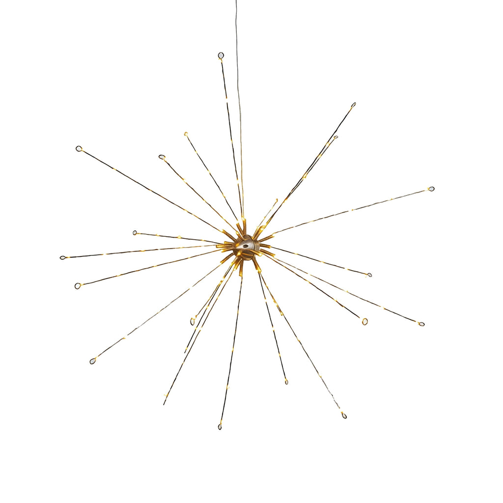 Indoor/Outdoor Metal Starburst Christmas Decoration with 110 LED Lights, Warm White, 28", by Holiday Time