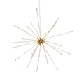 Indoor/Outdoor Metal Starburst Christmas Decoration with 110 LED Lights, Warm White, 28", by Holiday Time