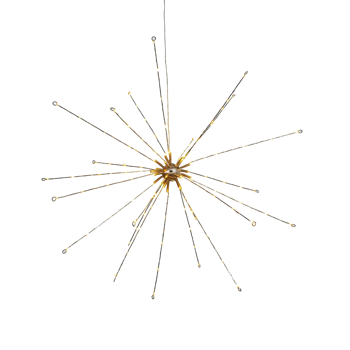 Indoor/Outdoor Metal Starburst Christmas Decoration with 110 LED Lights, Warm White, 28", by Holiday Time