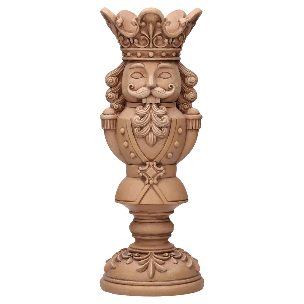 Brown Polyresin Nutcracker Christmas Pillar Candle Holder, 12", by Holiday Time