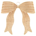 Woven Rattan Bow Christmas Decoration, Beige, 14", by Holiday Time