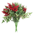 Red Micro Berries and Greenery Decorative Christmas Picks, 21", by Holiday Time