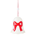 Red and White Bell with Bow Christmas Ornament, 4", by Holiday Time