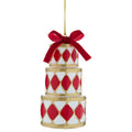 Red/White/Gold Drum Stack Christmas Ornament, 5.5", by Holiday Time