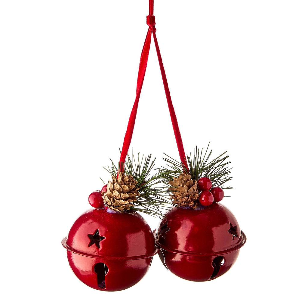 Red Metal Jingle Bells Christmas Ornament, 10", by Holiday Time