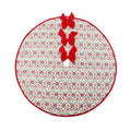Floral Pattern Christmas Tree Skirt, Multicolor, 48", by Holiday Time