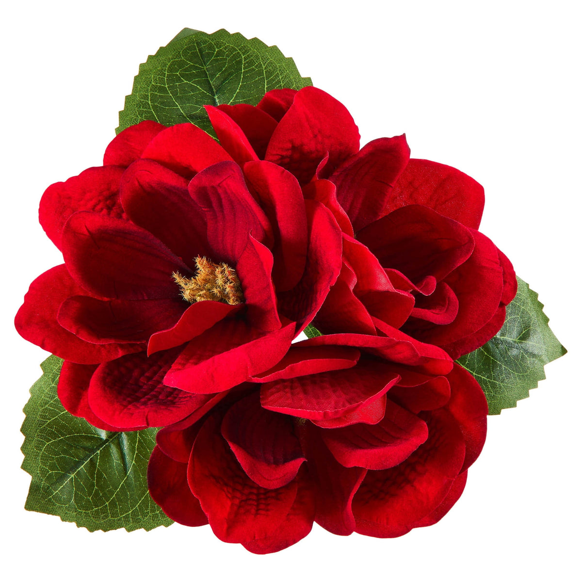 Red Velvet Floral Christmas Clip Ornament, 9", by Holiday Time