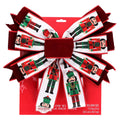 Multicolor Nutcracker Decorative Christmas Bow, 31", by Holiday Time