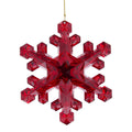Red Snowflake Christmas Ornament, 6", by Holiday Time
