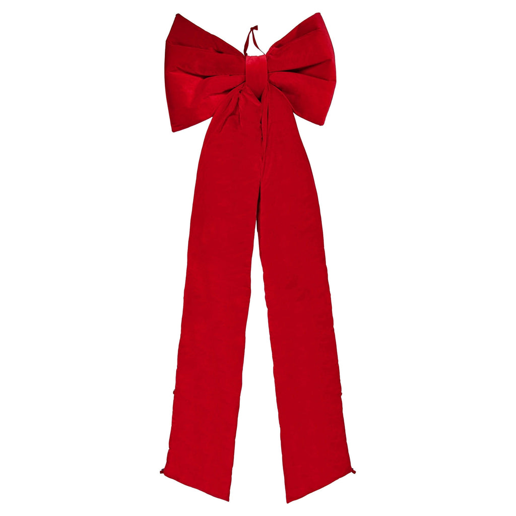 Velvet Bow Christmas Tree Topper, Red, 6.8', by Holiday Time