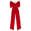Velvet Bow Christmas Tree Topper, Red, 6.8', by Holiday Time